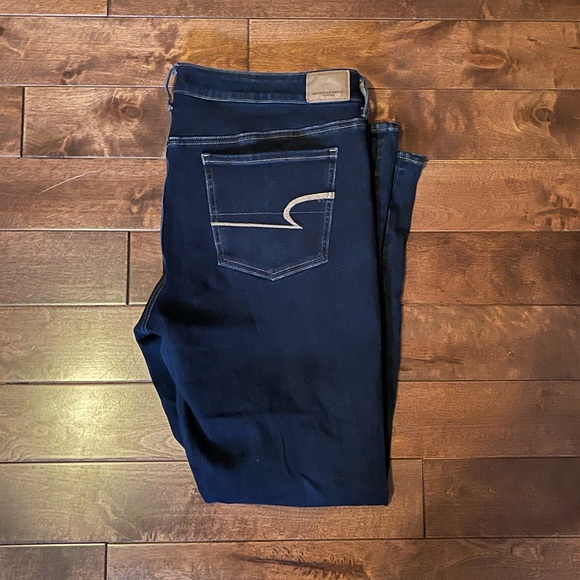 AE Super Stretch Dark Blue Denim Jegging - Picture 2 of 3